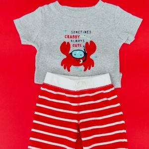 Carter’s Crabby Pajama Set